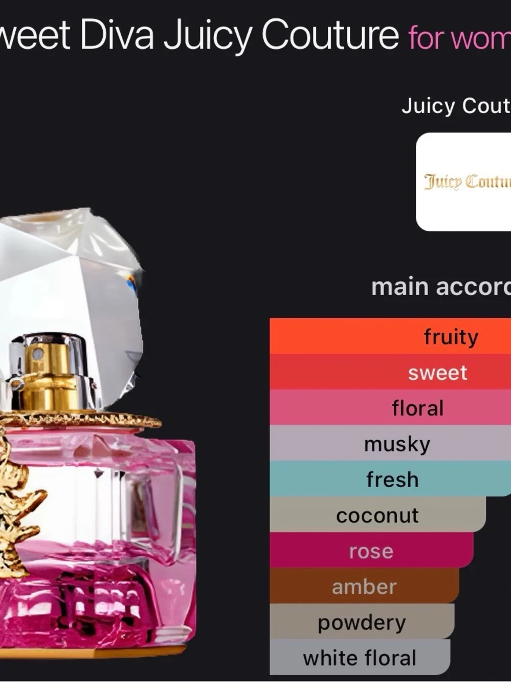 Oui Play Sweet Diva by Juicy Couture - Pink & Gold Mini .5 oz
